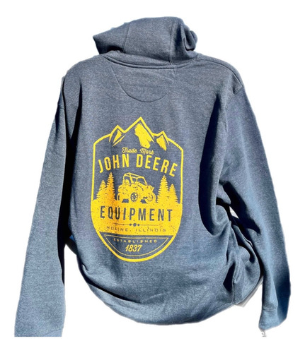 John Deere Sudadera Gator Hoodie Talla Grande Gris Lp79340