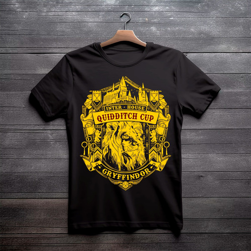 Remera De Harry Potter Escudo Gryffindor