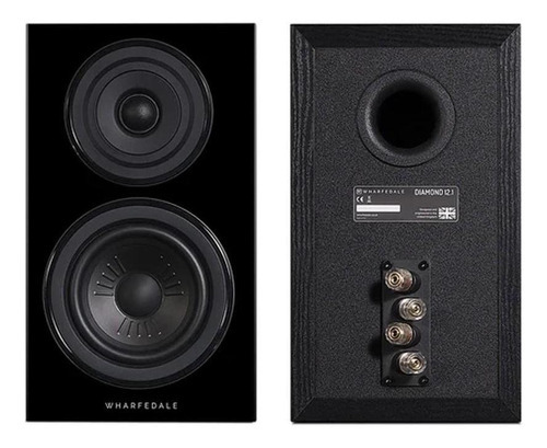 Par Parlantes Bookshelf Wharfedale Diamond 12.2 Color Negro