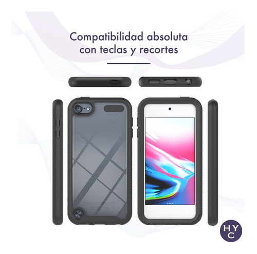 Imagen 6 de 10 de Funda Compatible iPod Touch Gen 5 - 6 - 7 - Doble Protección