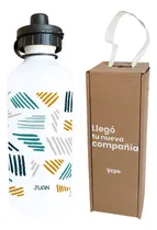 Comprar Botella Líneas Personalizada Con Nombre + Caja De Regalo