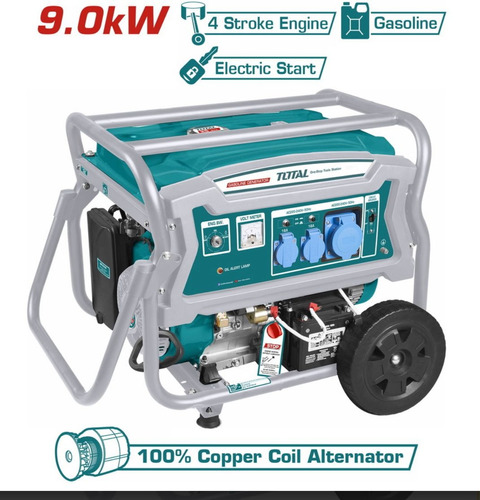 Generador Bencinero 9000w Arranque Eléctrico Total Tp190006