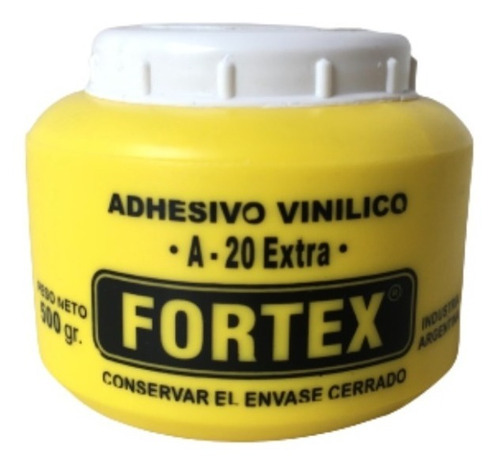 Adhesivo Vinílico Cola Carpintero 500 Gr Fortex A20extra