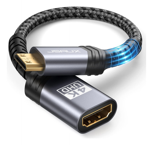 Adaptador Mini Hdmi A Hdmi, Jsaux Macho A Hdmi Hembra Con 4k