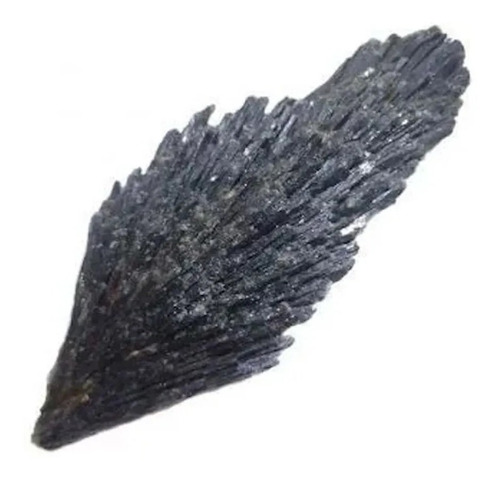 Pedra Cianita Negra Vassoura De Bruxa Cristal Natural Bruta 