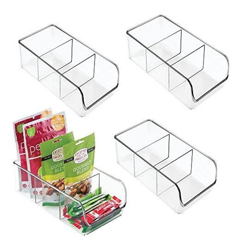 Mdesign Plástico Paquete Cocina Para Guardar Organizador Bin