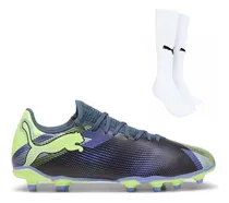 Comprar Kit Chuteira Campo Puma Future 7 Play + Meião Puma Branco