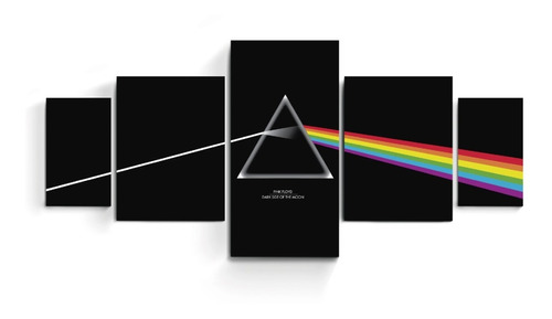 Cuadros Tripticos Lienz Pink Floyd The Dark Side Of The Moon