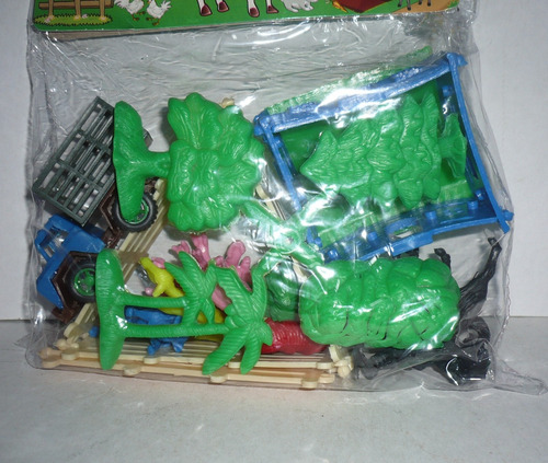 Cabaña Set Con Animales De Granja - Juguete Escala Bootleg