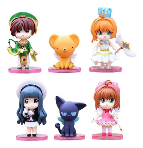 Figura Sakura Card Captor Anime Set Muñeco Juguete Colección