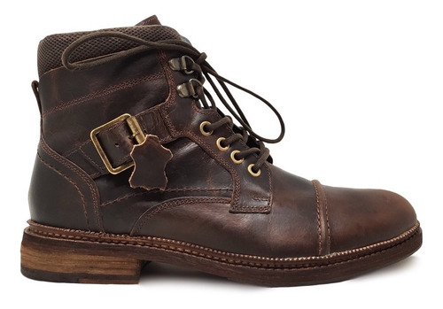 Imagen 8 de 10 de Bota Para Caballero Cintas Y Hebillas Piel Vacuno Premium