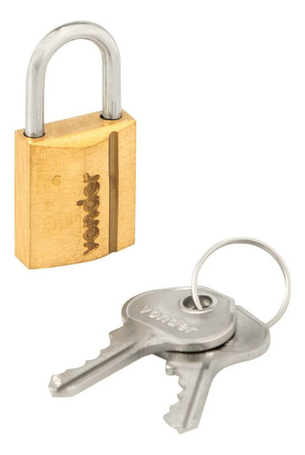 Cadeado De Latão 40mm Vonder Cor Dourado