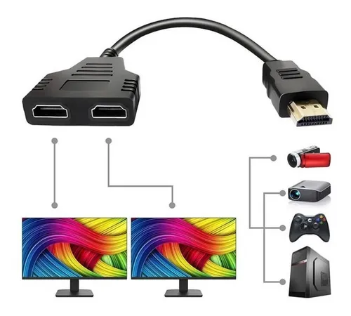 Adaptador Hdmi A 2 Hdmi