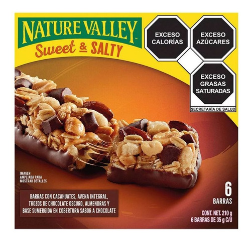 Barras Granola Nature Valley Cacahuate Y Trozos De Chocolate