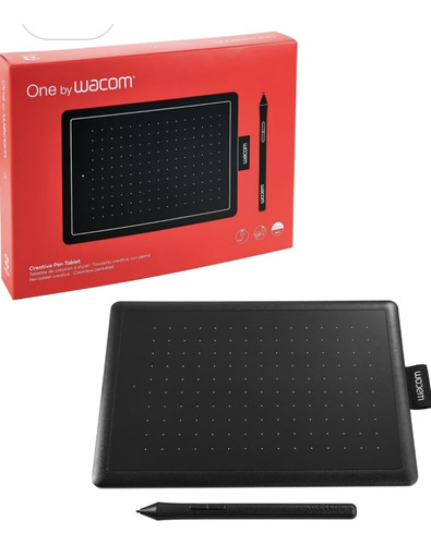 Tableta Wacom One Ctl472 Negra Y Roja Rojo (Usado)