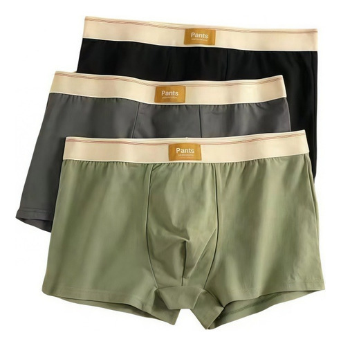 Calzoncillos Tipo Bóxer De Algodón Para Hombre, Transpirable