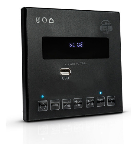 Amplificador Residencial Keypad Ms Audio - Preto Potência De Saída Rms 180 W