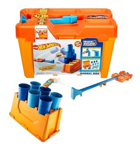 Pista Hot Wheels Track Builder Caja De Odstaculos