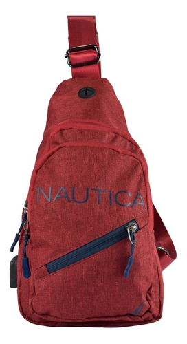 Riñonera Nautica Unisex Con Puerto Usb Secciones Para Gadget