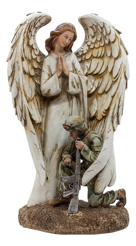 12 Ángel De La Guarda Protegiendo Y Rezando Con El Soldado