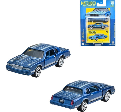 Matchbox Collectors N°21 1988 Chevy Monte Carlo Ls 1/64