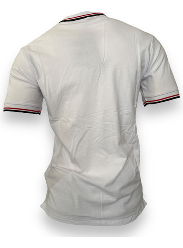 Playera Moderna Hombre Cuello Polo Franja Icon Slim Premium