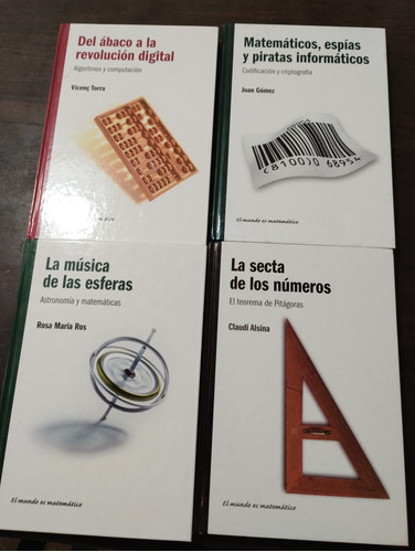 Lote X 4 Libros Colección El Mundo Es Matemático. Olivos.