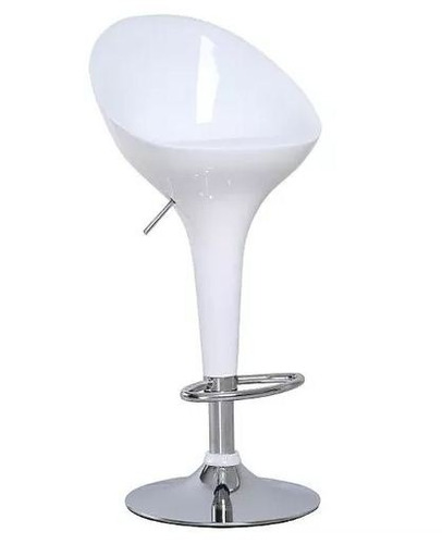 Pack 4 Silla Piso Taburete Bar Respaldo Alto Blanco / C Y S