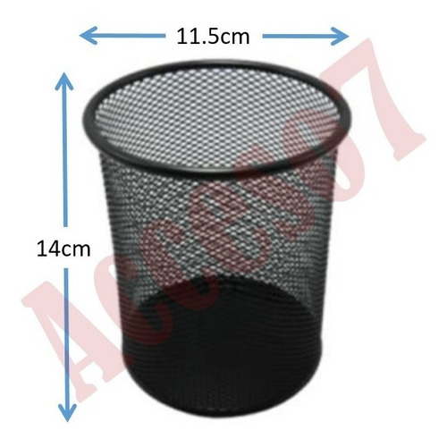 Lapicero Malla Metal Grande Escritorio Porta Lapices Plumas