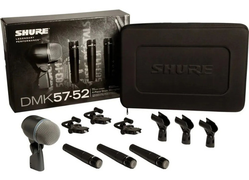 Shure Dmk57-52 Kit Microfonos Para Batería 3 Sm57 + Beta52a