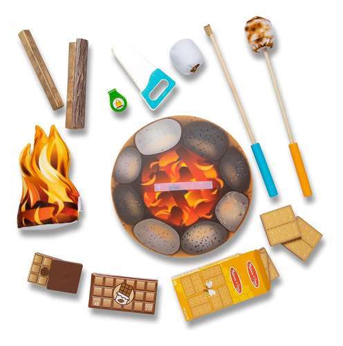 Melissa Doug Vamos A Explorar La Fogata Smores Play Set - Pl