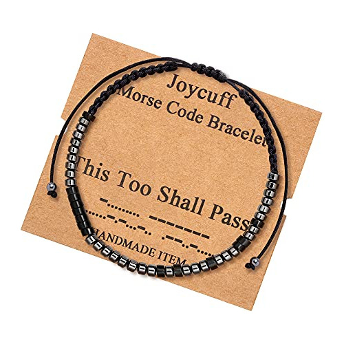 Joycuff Esto También Pasará Morse Code Pulseras Para L348p