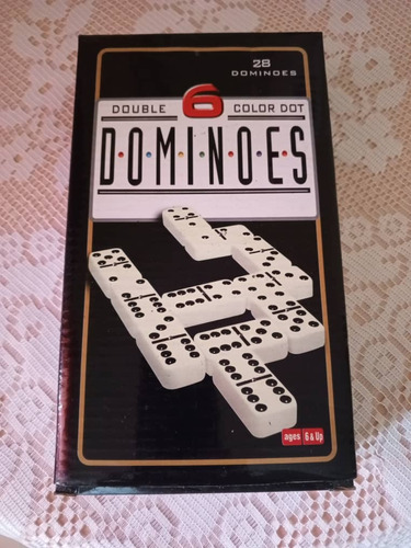 Domino Doble 6 Juego Estuche De Lujo Lata