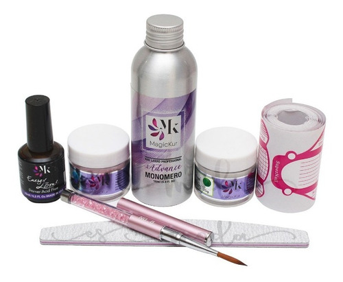 Kit Para Uñas Acrílicas Magickur Profesional 150ml