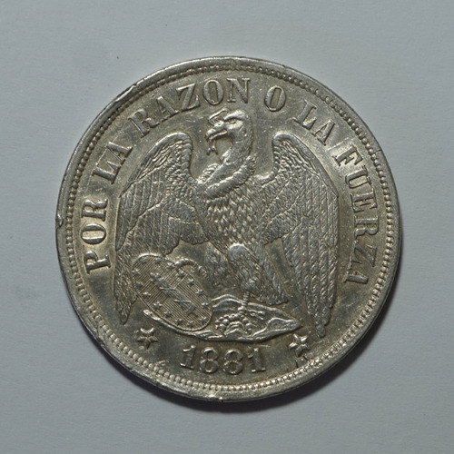 1 Peso - 1881 - Chile