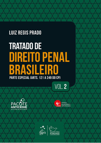 Tratado de Direito Penal Brasileiro - Parte Especial - Vol. 2, de PRADO, Luiz Regis. Editora Forense Ltda., capa mole em português, 2021