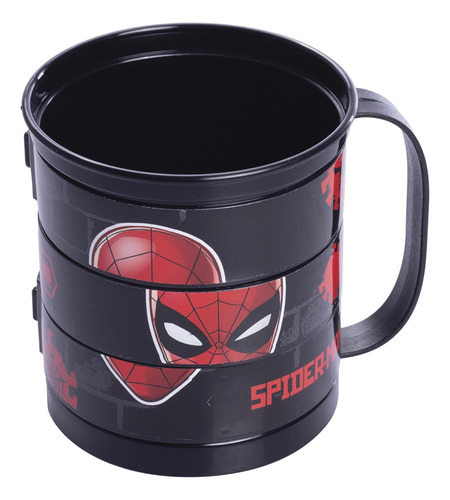 Taza Plástica Puzzle 360ml Plasutil Spiderman Marvel Spidey