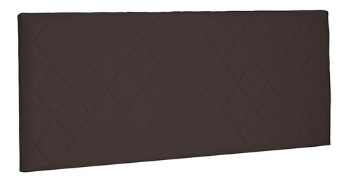 Cabeceira Painel Dubai Para Cama Box Queen 160 Cm Suede Cor Café