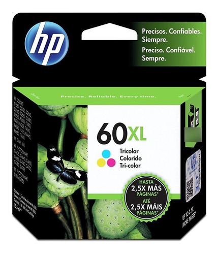 Cartucho Hp 60 Xl Color D2530 F4580 F4280 F4480 D110 Backup