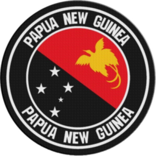 Parche Escudo Circular Papua Nueva Guinea M01