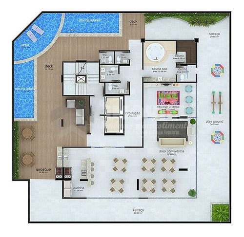 Imagem 10 de 11 de Um Apartamento Por Andar Com 03 Suítes E 02 Vagas De Garagem Privativas - 3527_1