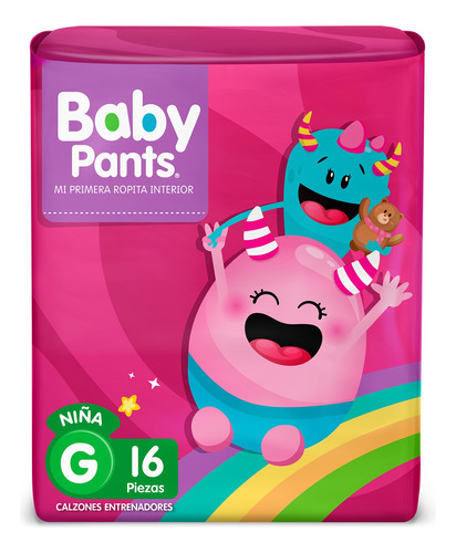 Calzón Entrenador Niña Baby Pants Talla G Grande 16 Pzas
