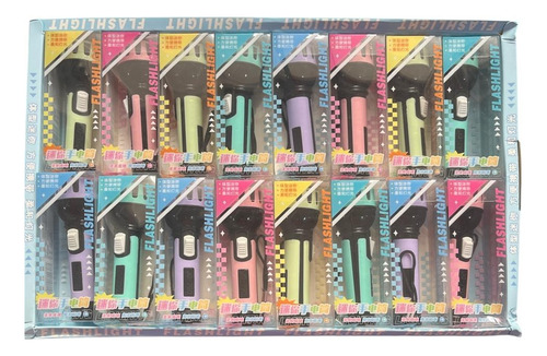 Linterna De Mano Genérica Led Multicolor Portátil 16 Pzs