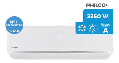 Aire acondicionado Philco split frío/calor 2881 frigorías blanco 220V - 240V PHS32HA3AN