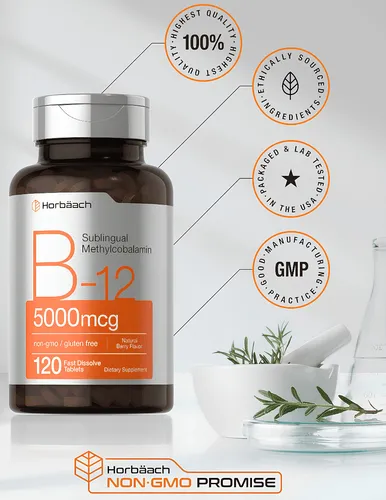 Suplemento B12 Sublingual Vitamina B12 Methylcobalamin Metil B12 Metilcobalamina Methyl B12 Veganos B12 Próstata B12 Salud Mental Positiva Claridad