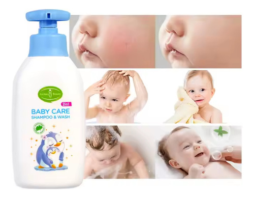 Shampoo Y Gel Baby Care-formula Para El Cabello Y Cuerpo