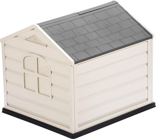 Casa Para Perro Pequeña Techo Gris Rimax