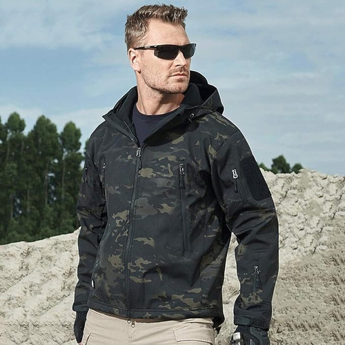 Chaqueta Táctica Hombre, Tipo Militar, Camufladas Y Urbana