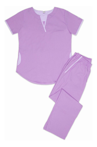 Ambo Oh! Wear Uniforme Médico - Tefi Poly Violeta Con Lila