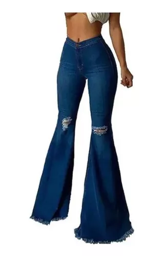 Pantalones Vaqueros Mujer Acampanados